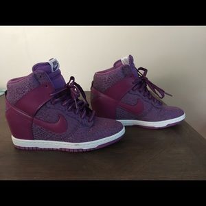nike dunk sky high heels
